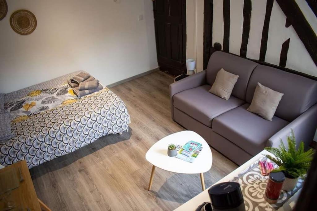 Studio Charmant Confortable Tv Centre Ville Louviers Zewnętrze zdjęcie